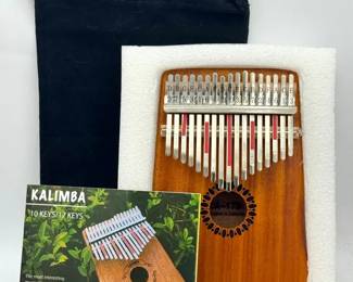 Kalimba Thumb Piano – 17-Key Wooden Instrument with Case
