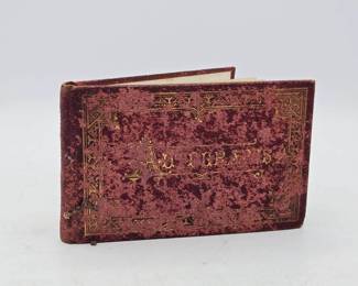 Antique Autograph Book 1800's