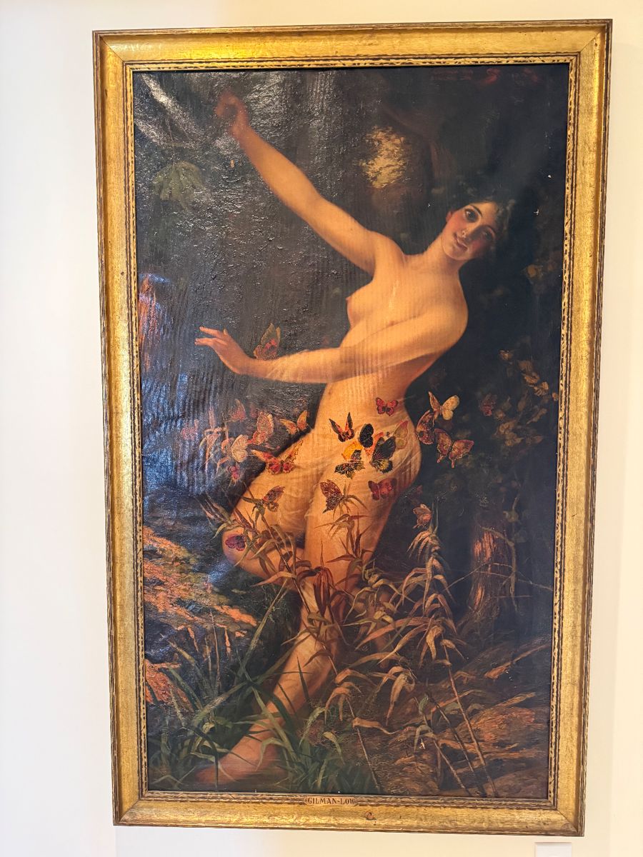 Approximately 4 ft tall William Gilman Low original oil painting from the late 1800s to early 1900s