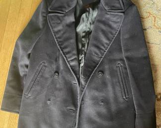 Authentic 1960s naval officer, 100% wool coat, extremely heavy high-quality wool