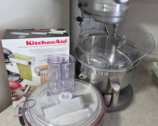 KitchenAid Professional Series Quart BowlLift Stand Mixer with Piece Pasta Roller  Cutter Attachment Set