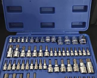 CASOMAN 33 Piece Master Torx Bit Socket and External Torx Socket Set