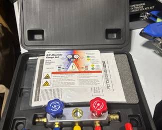 Pittsburgh Automotive A or C Manifold Gauge Set