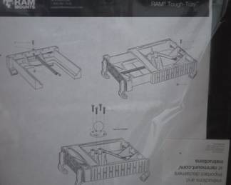 RAM Tough-Tray III Spring Loaded Laptop Tray