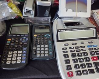 Texas Instruments TI Plus, TIX IIS, and Canon PDH V Calculators