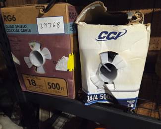 Southwire RG6 Quad Shield Coaxial Cable and CCP 24/4 CMR Cable