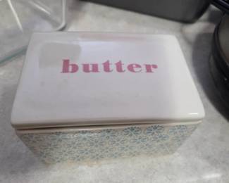 Bloomingville Patrizia Butter Box Blue Stoneware