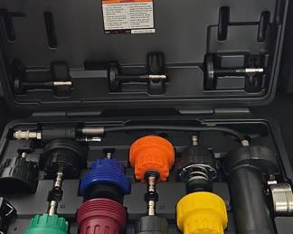 Automotive Cooling System Pressure Tester Kit with Adapters