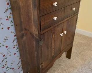 Handmade pine cabinet