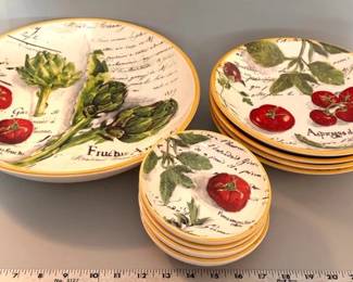 Williams Sonoma pasta dinnerware set, made in Portugal