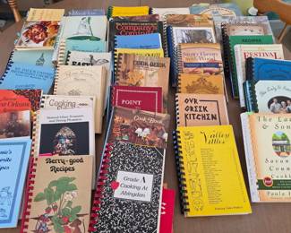 Large collection of favorite local cookbooks