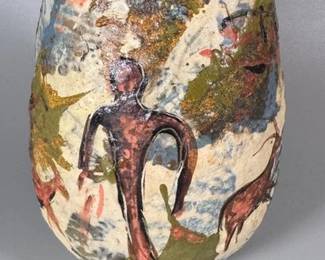 Handmade pottery vase