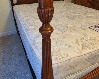 Full size vintage bed, mattress and box spring included