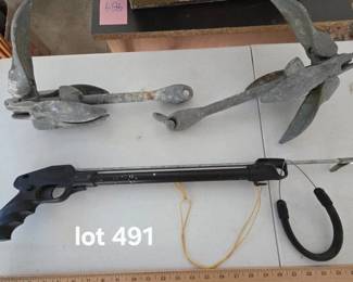 Balco speargun and anchors