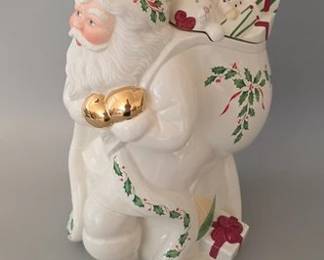 Lenox Holiday Santa cookie jar