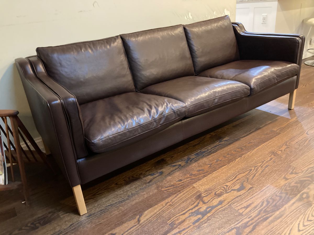 Leather sofa by Stouby.
