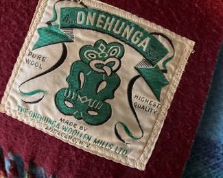 New Zealand Onehunga wool blanket.