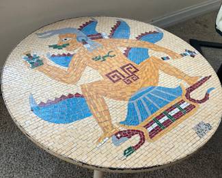 Mosaic design coffee table.