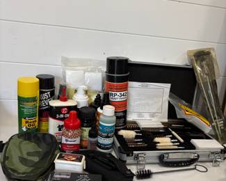 Firearm cleaning lot