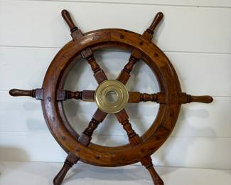 Ship wheel decor