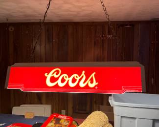 Coors Lite Hanging Table Light