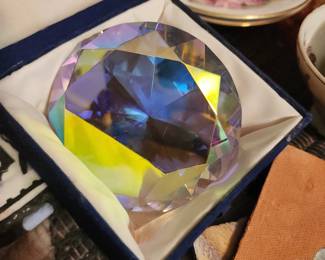 diamond-shaped paperweight