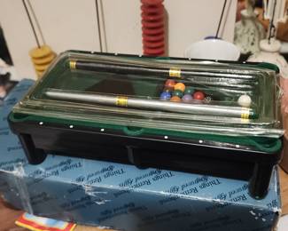  mini tabletop pool table set