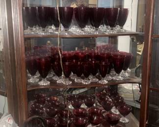 Anchor Hocking Royal Ruby Red "Boopie" glassware