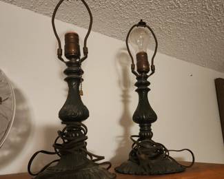  pair of Tiffany-style table lamp bases