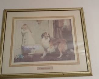  Framed Print Titled A Special Pleader, originally painted by the British artist Charles Burton Barber. 