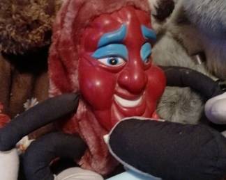 Vintage California Raisin Plush Figure Toy Super Rare