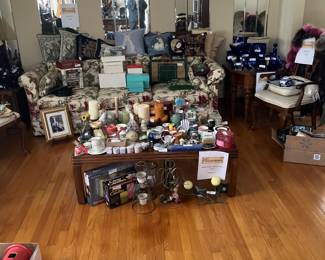 Candles, glassware, and more. 