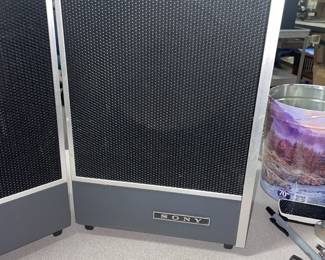 Vintage Sony portable speakers