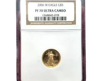 2006-W $5 Gold Eagle Proof NGC PF 70 Ultra Cameo