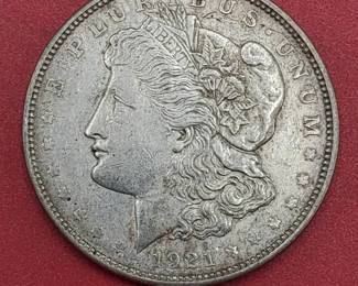 1921-D Morgan Silver Dollar--90% Silver

