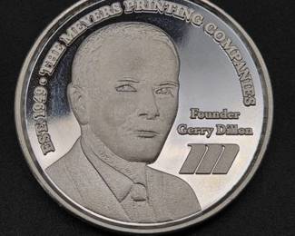 2024 The Meyers Printing Companies .925 Sterling Silver 1 Troy Ounce (31.2 Grams) Commemorative Coin

