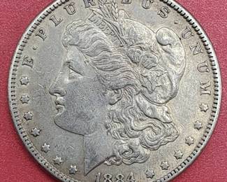 1884 Morgan Silver Dollar--90% Silver
