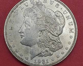 1921 Morgan Silver Dollar--90% Silver
