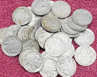 1 Roll (40) Buffalo Nickels--All readable dates 1920's & 1930's
