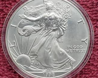 1998 American Silver Eagle in Airtite
