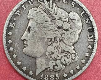 1885 Morgan Silver Dollar--90% Silver

