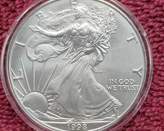 1998 American Silver Eagle in Airtite

