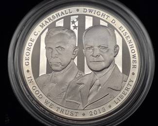2013 5-Star Generals Commemorative Proof Silver Dollar - US Mint
