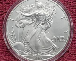 1998 American Silver Eagle in Airtite
