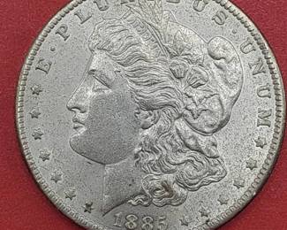 1885-O Morgan Silver Dollar--90% Silver
