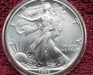 1992 American Silver Eagle in Airtite

