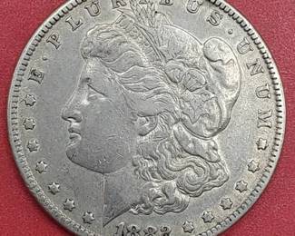 1882 Morgan Silver Dollar--90% Silver
