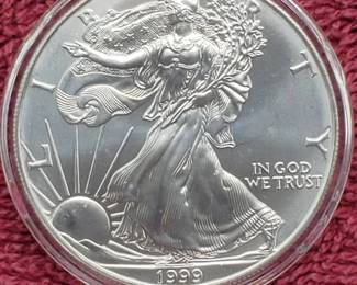 1999 American Silver Eagle in Airtite
