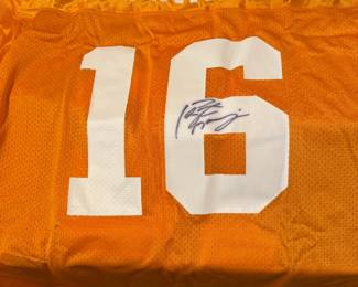 peyton manning autographed shirt
