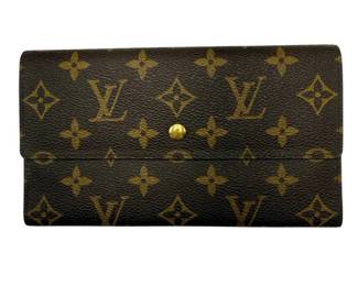 Louis Vuitton Monogram Long Flap Wallet